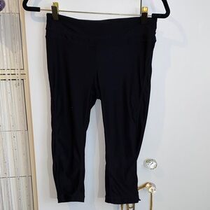 Black Exercise Capri Athletic Leggings Sz XS